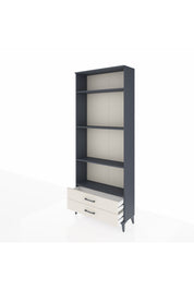 Arges Dolap 4 Raflı 2 Çekmeceli 88x30x221 Antrasit-Aytaşı