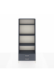 Arges Dolap 4 Raflı 2 Çekmeceli 88x30x221 Antrasit-Antrasit