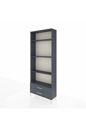 Arges Dolap 4 Raflı 2 Çekmeceli 88x30x221 Antrasit-Antrasit