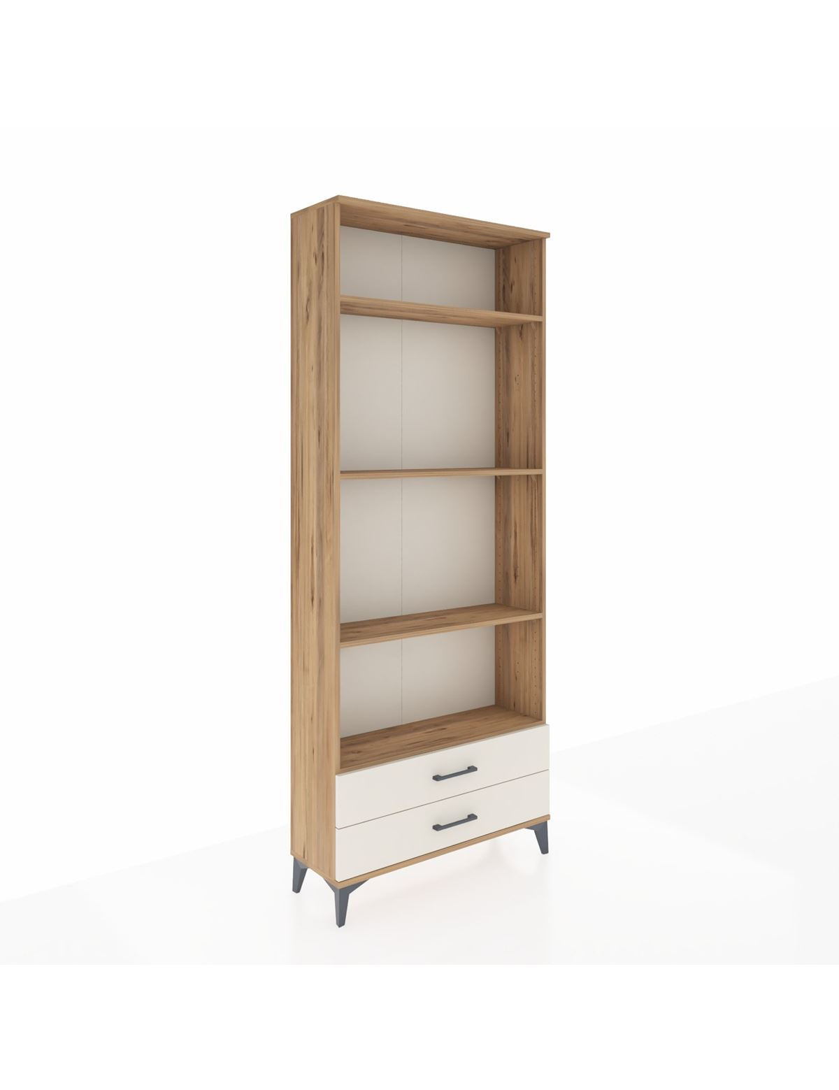 Arges Dolap 4 Raflı 2 Çekmeceli 88x30x221 Çam-Aytaşı