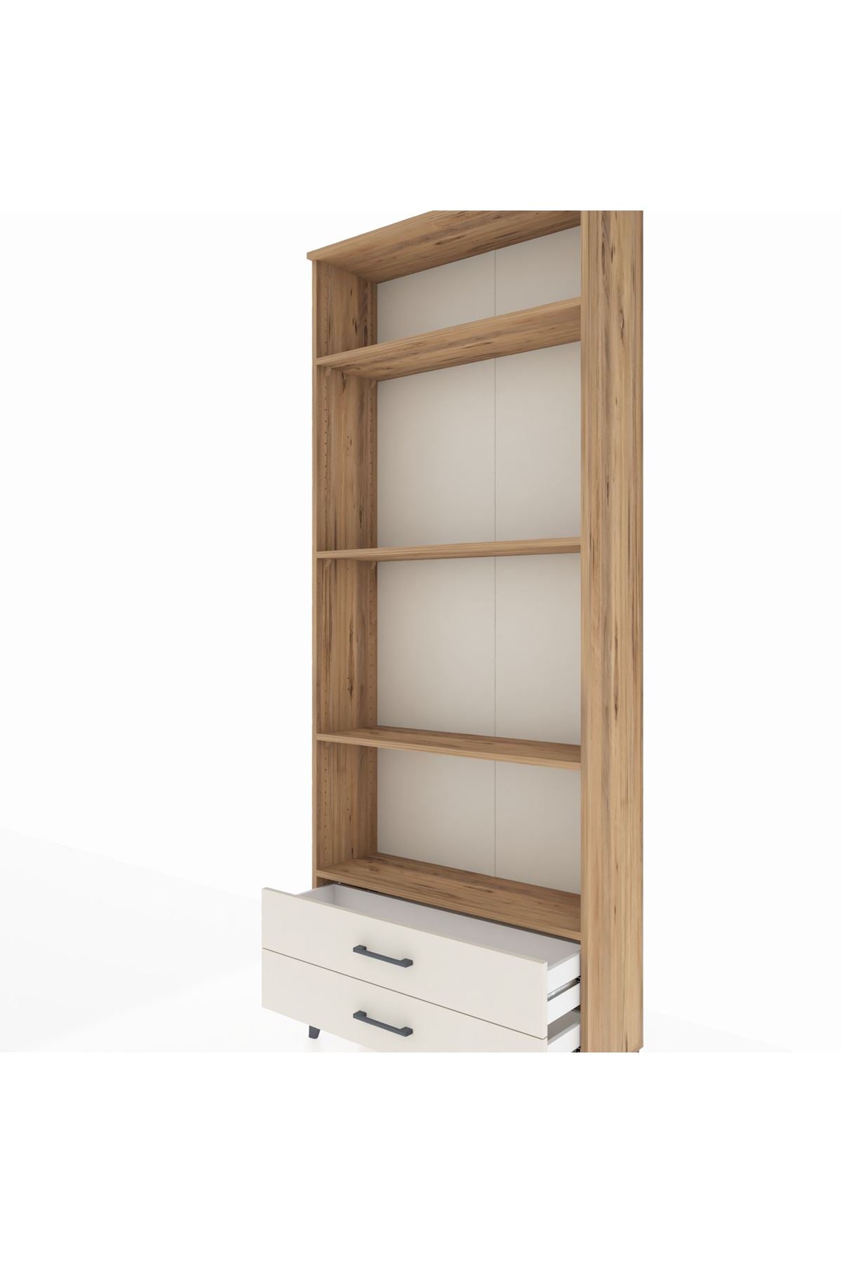 Arges Dolap 4 Raflı 2 Çekmeceli 88x30x221 Çam-Aytaşı