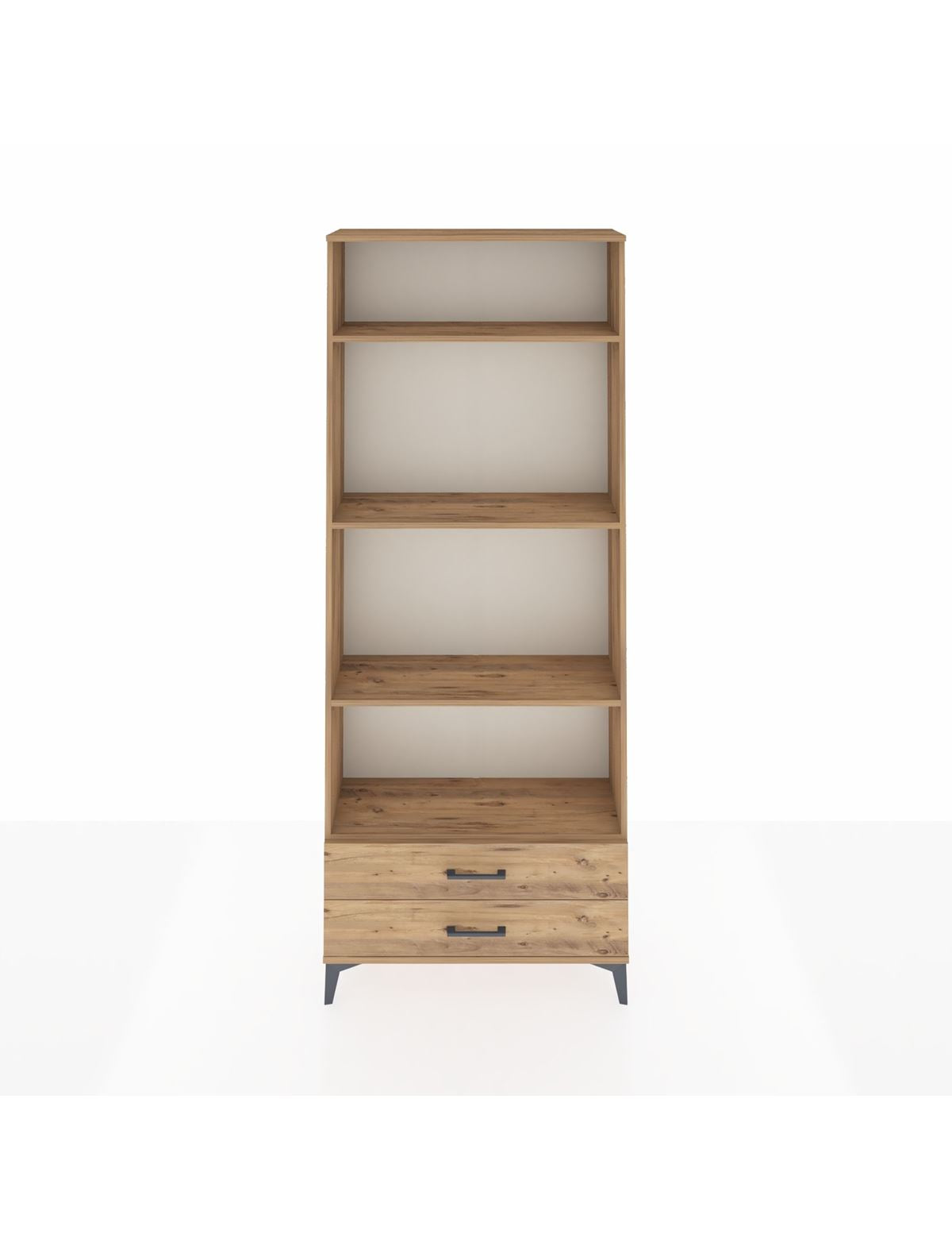 Arges Dolap 4 Raflı 2 Çekmeceli 88x30x221 Çam-Çam