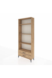 Arges Dolap 4 Raflı 2 Çekmeceli 88x30x221 Çam-Çam