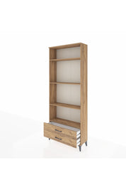 Arges Dolap 4 Raflı 2 Çekmeceli 88x30x221 Çam-Çam