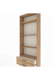 Arges Dolap 4 Raflı 2 Çekmeceli 88x30x221 Çam-Çam