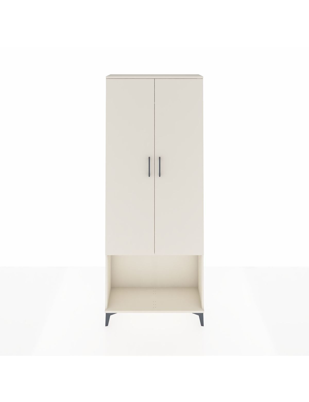 Arges Dolap 2 Raflı 2 Kapaklı Tek Askılı 88x30x221 Aytaşı-Aytaşı