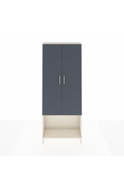 Arges Dolap 2 Raflı 2 Kapaklı Tek Askılı 88x30x221 Aytaşı-Antrasit