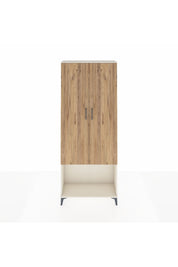 Arges Dolap 2 Raflı 2 Kapaklı Tek Askılı 88x30x221 Aytaşı-Çam