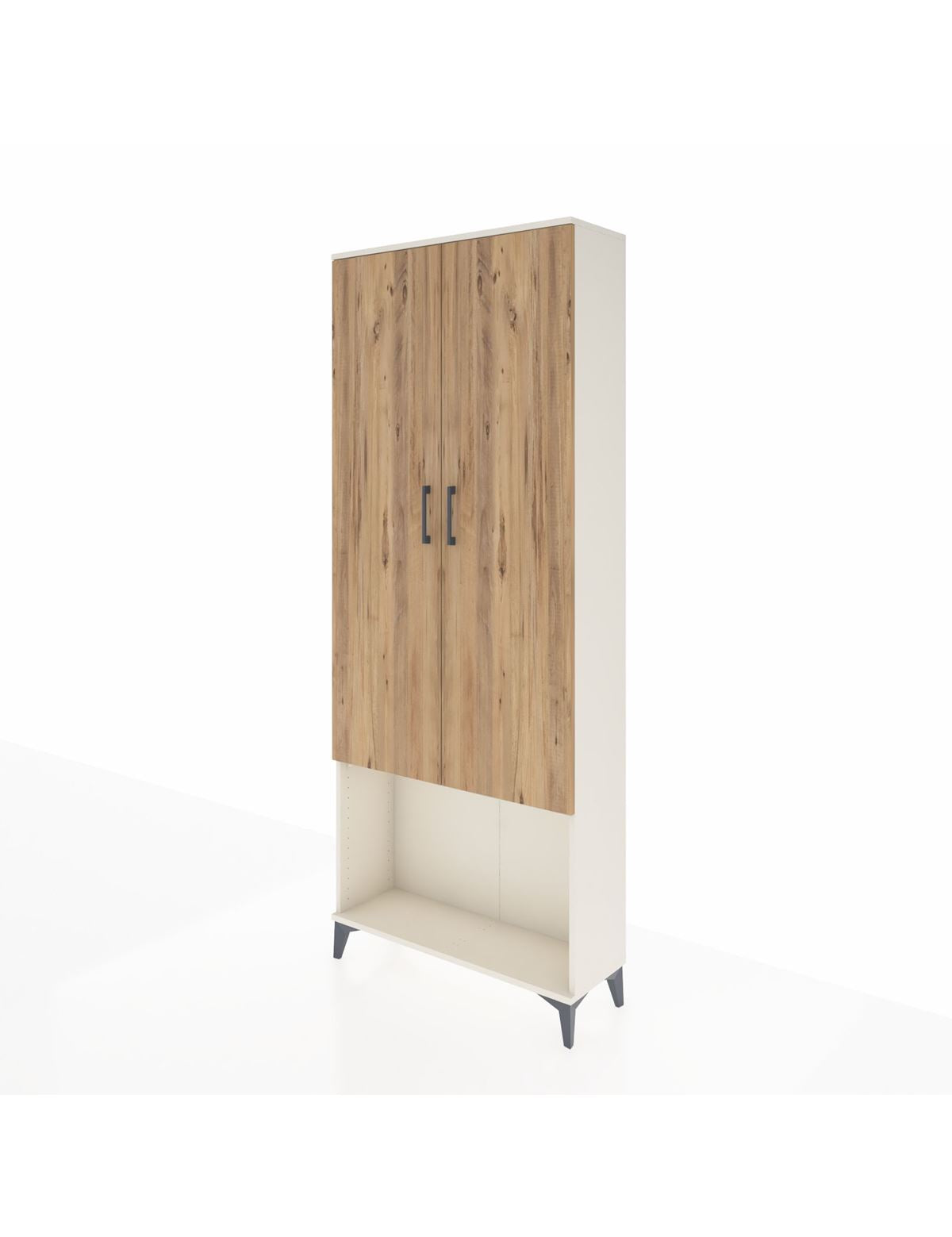 Arges Dolap 2 Raflı 2 Kapaklı Tek Askılı 88x30x221 - S30M040V3A