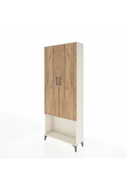 Arges Dolap 2 Raflı 2 Kapaklı Tek Askılı 88x30x221 Aytaşı-Çam