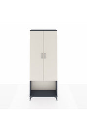 Arges Dolap 2 Raflı 2 Kapaklı Tek Askılı 88x30x221 Antrasit-Aytaşı