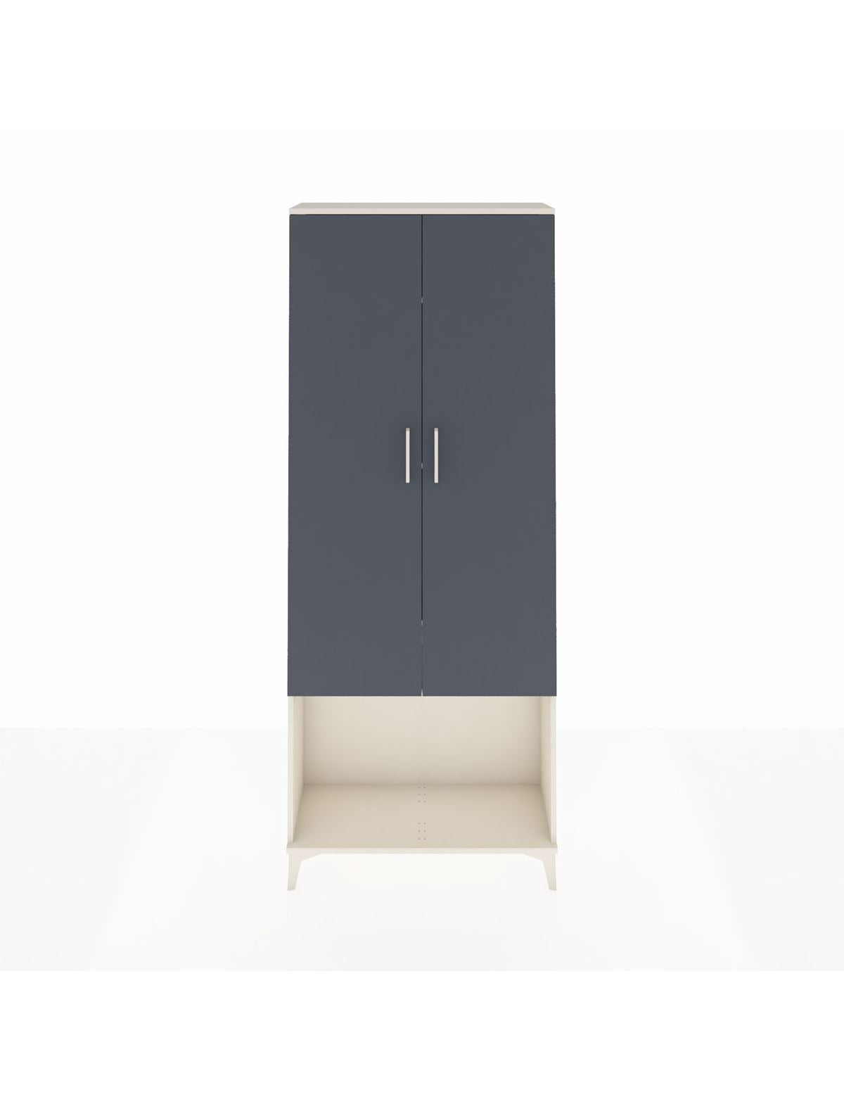 Arges Dolap 4 Raflı 2 Kapaklı 88x30x221 Aytaşı-Antrasit