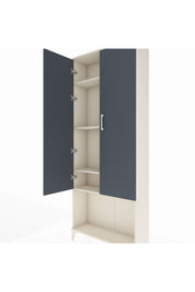 Arges Dolap 4 Raflı 2 Kapaklı 88x30x221 Aytaşı-Antrasit