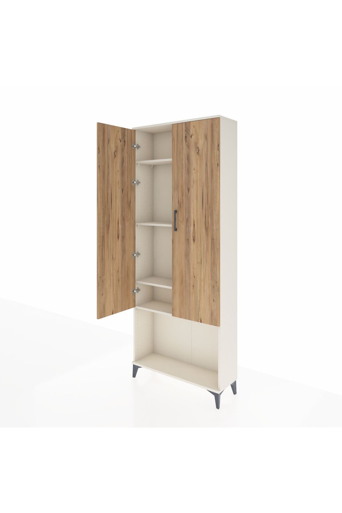 Arges Dolap 4 Raflı 2 Kapaklı 88x30x221 Aytaşı-Çam