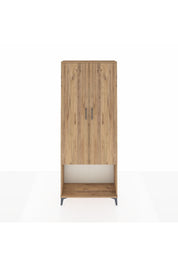 Arges Dolap 4 Raflı 2 Kapaklı 88x30x221 Çam-Çam
