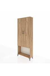Arges Dolap 4 Raflı 2 Kapaklı 88x30x221 Çam-Çam