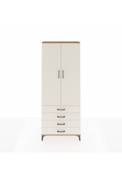 Arges Dolap 2 Raflı 4 Çekmeceli Tek Askılı 88x30x221 Çam-Aytaşı