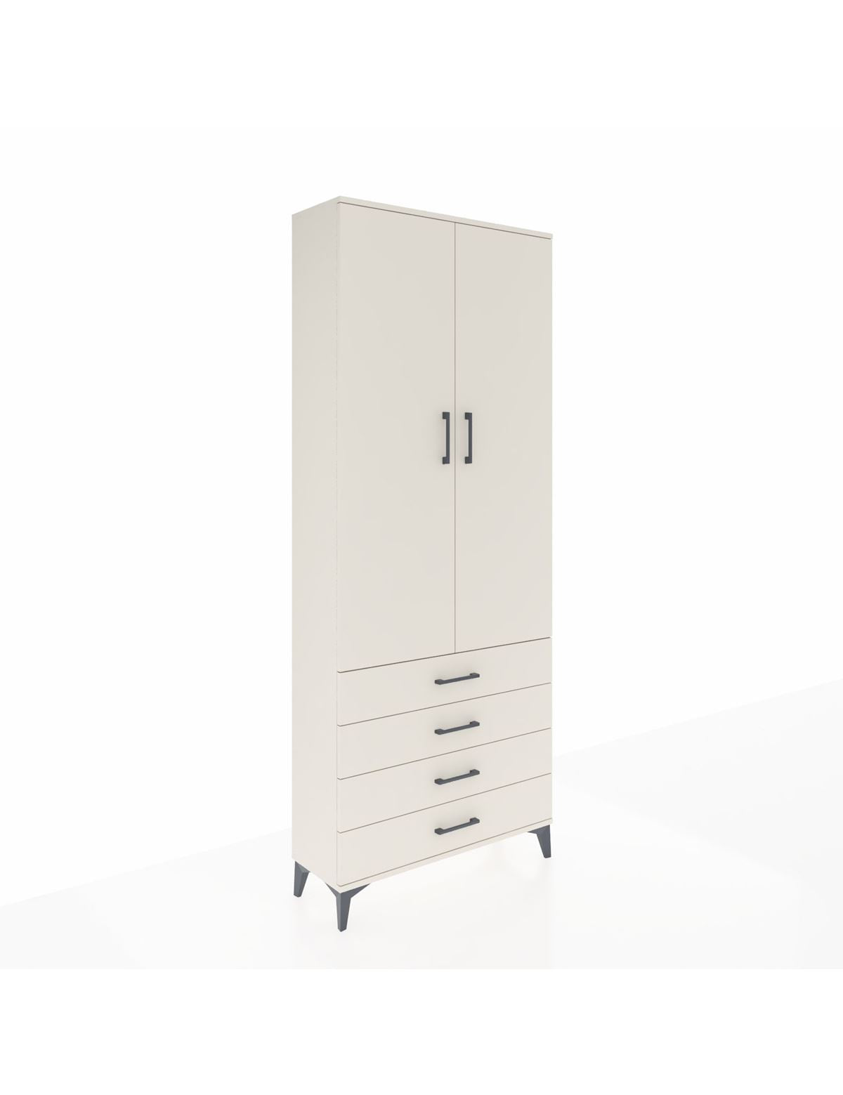 Arges Dolap 3 Raflı 4 Çekmeceli 2 Kapaklı 88x30x221 Aytaşı-Aytaşı