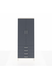 Arges Dolap 3 Raflı 4 Çekmeceli 2 Kapaklı 88x30x221 Aytaşı-Antrasit