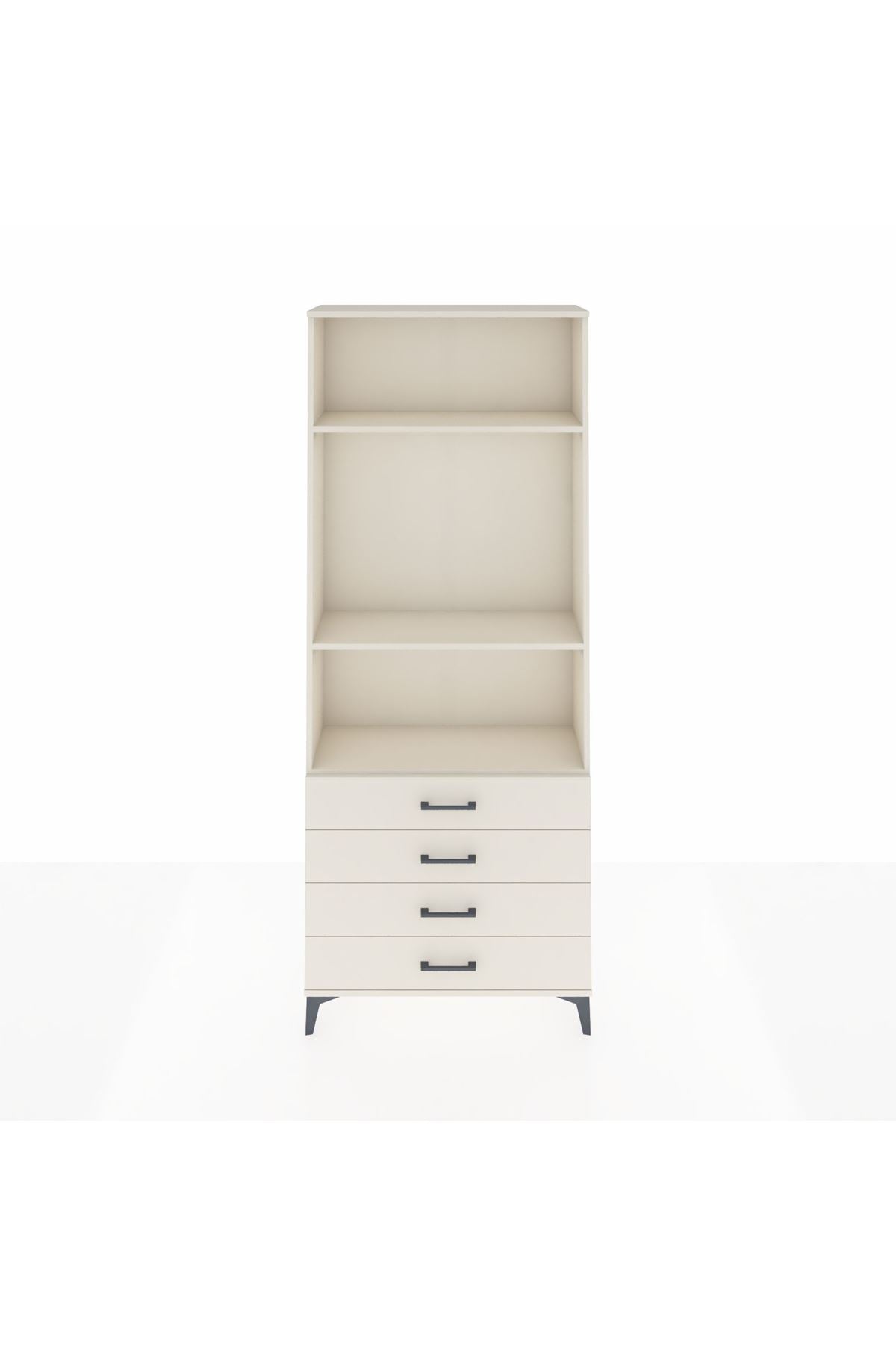 Arges Dolap 3 Raflı 4 Çekmeceli 88x30x221 Aytaşı-Aytaşı