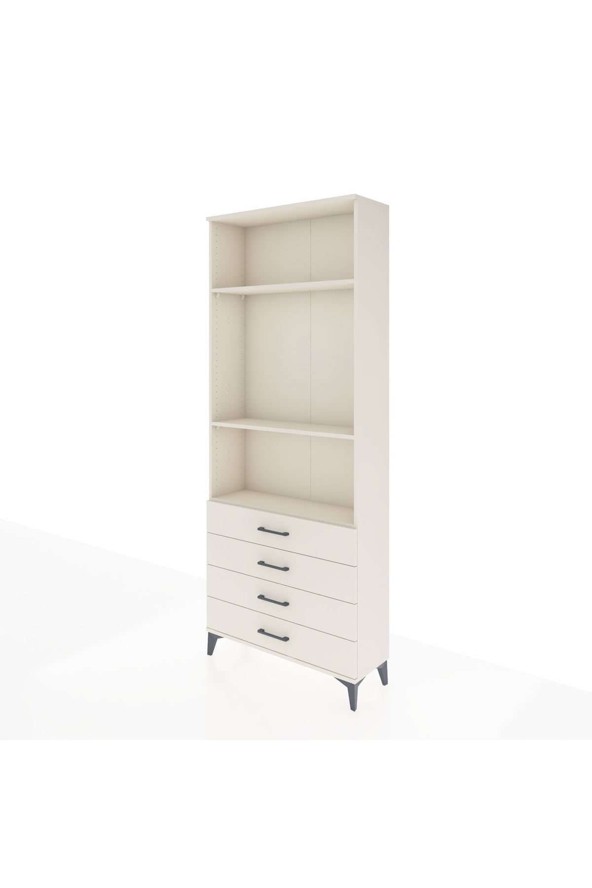 Arges Dolap 3 Raflı 4 Çekmeceli 88x30x221 Aytaşı-Aytaşı