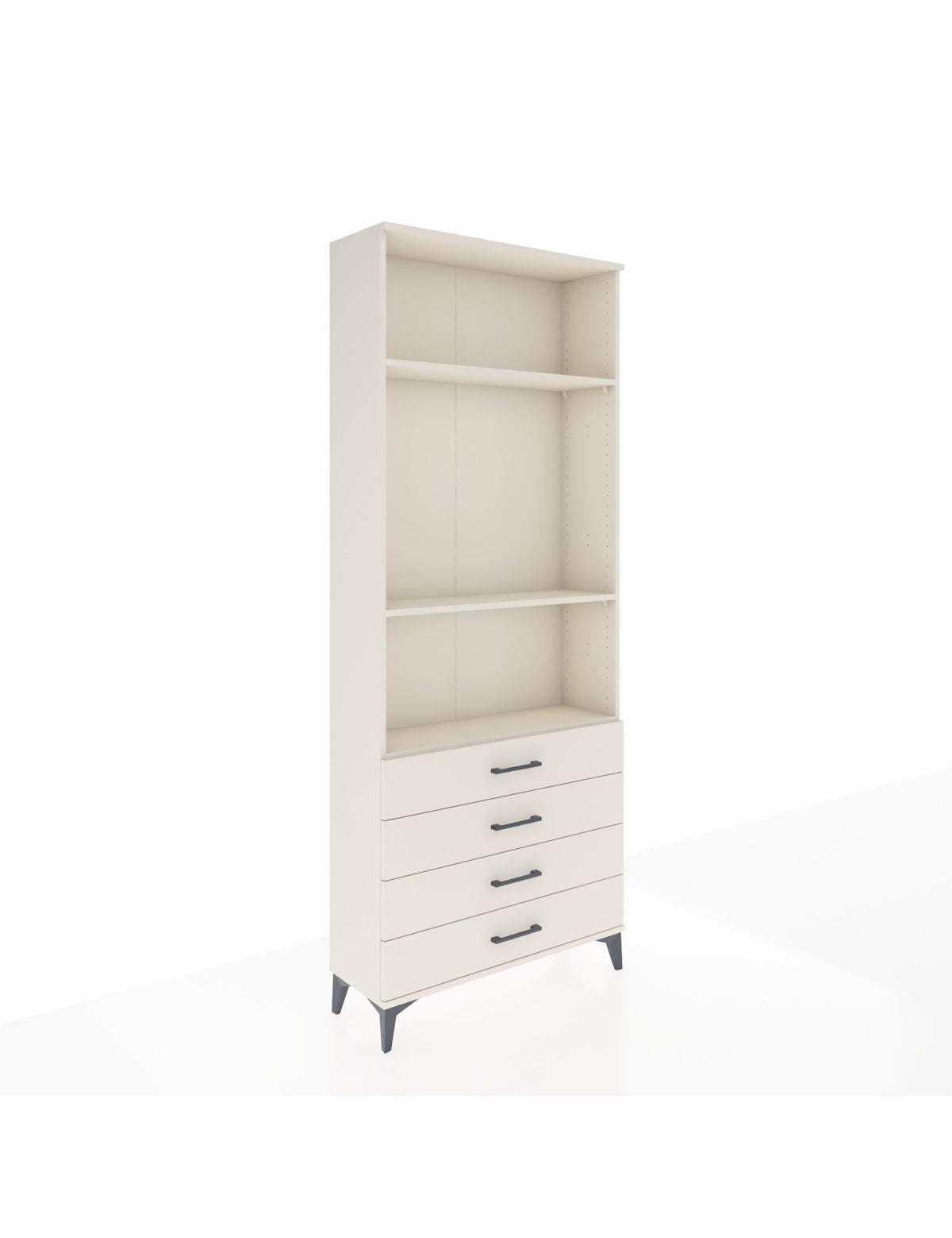 Arges Dolap 3 Raflı 4 Çekmeceli 88x30x221 Aytaşı-Aytaşı