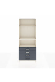 Arges Dolap 3 Raflı 4 Çekmeceli 88x30x221 Aytaşı-Antrasit