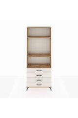Arges Dolap 3 Raflı 4 Çekmeceli 88x30x221