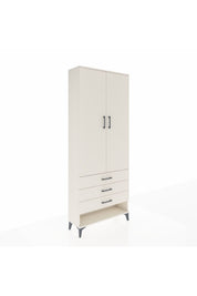 Arges Dolap 2 Raflı 3 Çekmeceli Tek Askılı 88x30x221 Aytaşı-Aytaşı