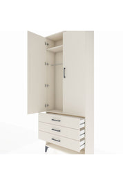 Arges Dolap 2 Raflı 3 Çekmeceli Tek Askılı 88x30x221 Aytaşı-Aytaşı