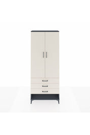 Arges Dolap 2 Raflı 3 Çekmeceli Tek Askılı 88x30x221 Antrasit-Aytaşı