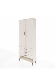 Arges Dolap 3 Raflı 3 Çekmeceli 2 Kapaklı 88x30x221 Aytaşı-Aytaşı