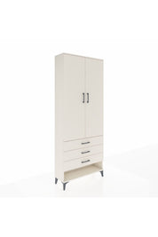 Arges Dolap 3 Raflı 3 Çekmeceli 2 Kapaklı 88x30x221 Aytaşı-Aytaşı