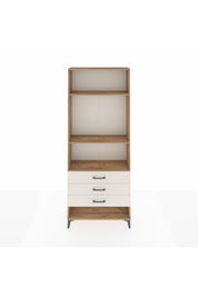 Arges Dolap 3 Raflı 3 Çekmeceli 88x30x221 Çam-Aytaşı