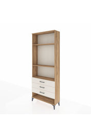 Arges Dolap 3 Raflı 3 Çekmeceli 88x30x221 Çam-Aytaşı