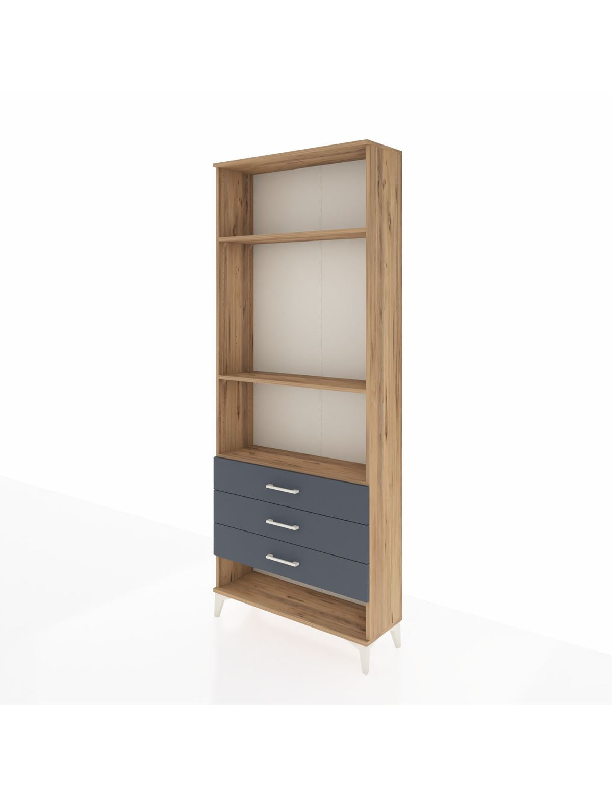 Arges Dolap 3 Raflı 3 Çekmeceli 88x30x221 - S30M048V8A