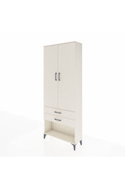 Arges Dolap 2 Raflı 2 Çekmeceli Tek Askılı 88x30x221 Aytaşı-Aytaşı