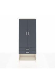 Arges Dolap 2 Raflı 2 Çekmeceli Tek Askılı 88x30x221 Aytaşı-Antrasit