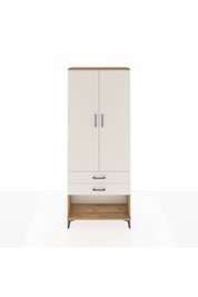 Arges Dolap 2 Raflı 2 Çekmeceli Tek Askılı 88x30x221 Çam-Aytaşı