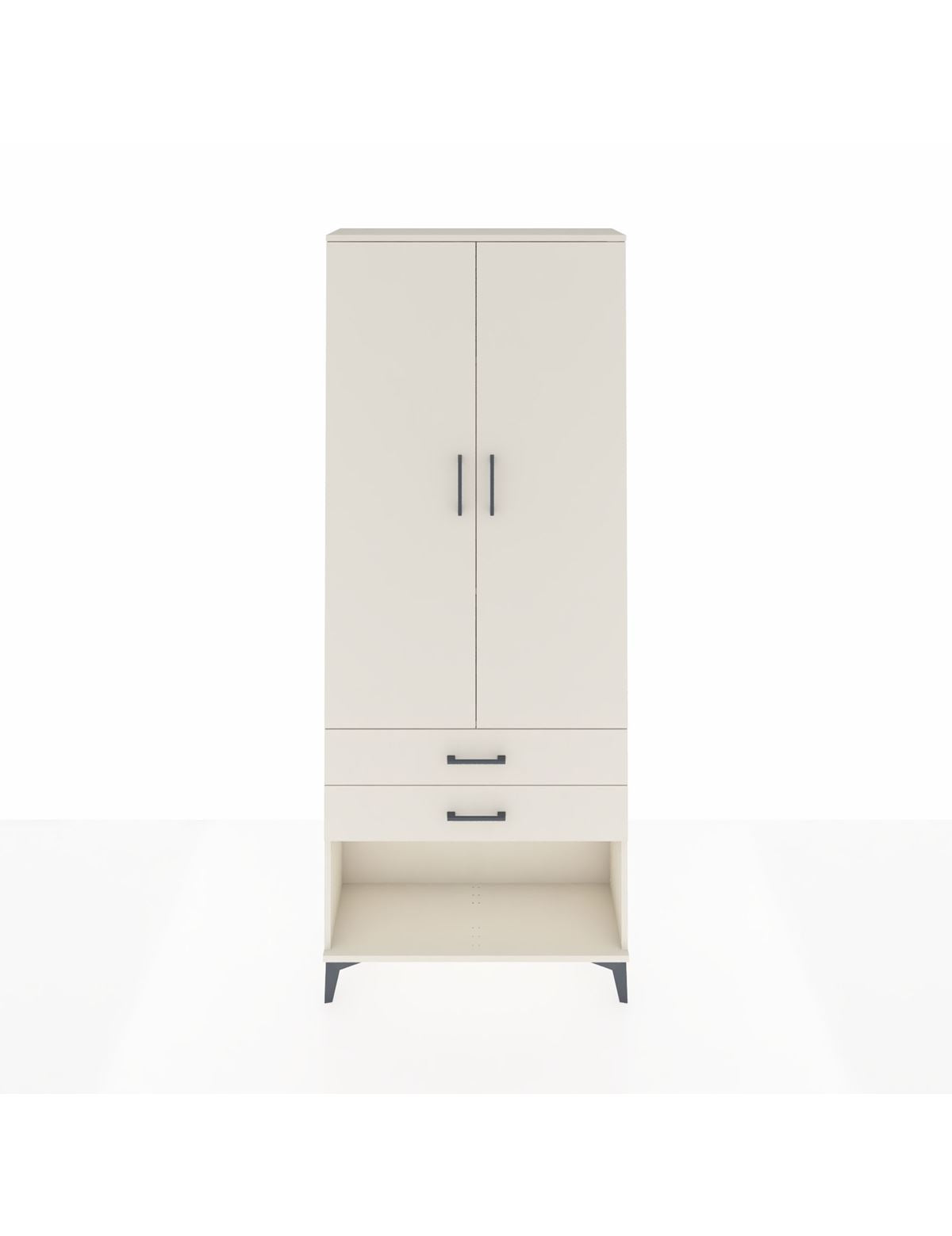 Arges Dolap 3 Raflı 2 Çekmeceli 2 Kapaklı 88x30x221 Aytaşı-Aytaşı