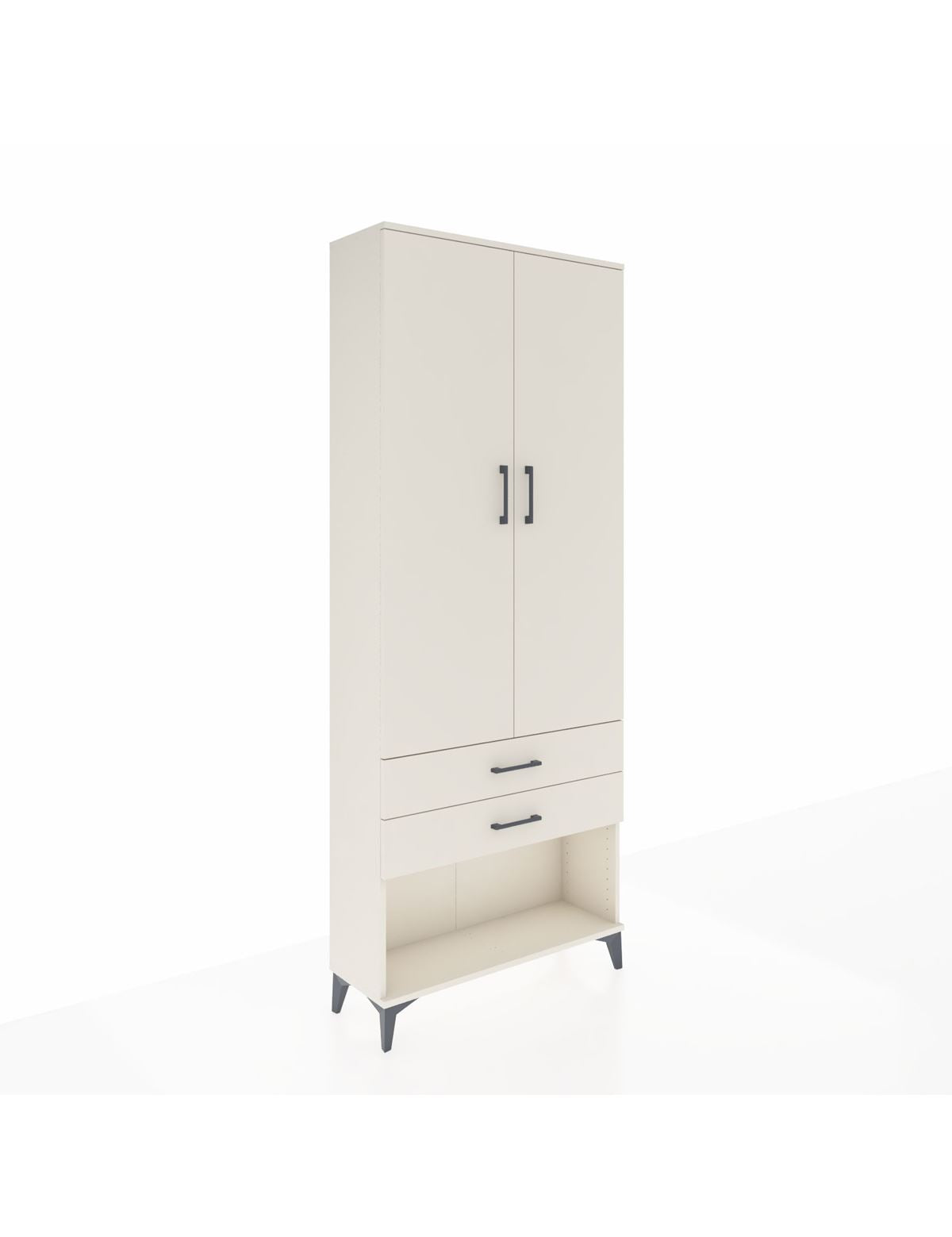 Arges Dolap 3 Raflı 2 Çekmeceli 2 Kapaklı 88x30x221 Aytaşı-Aytaşı