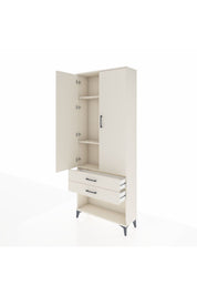 Arges Dolap 3 Raflı 2 Çekmeceli 2 Kapaklı 88x30x221 Aytaşı-Aytaşı