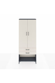 Arges Dolap 3 Raflı 2 Çekmeceli 2 Kapaklı 88x30x221 Antrasit-Aytaşı