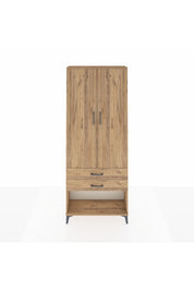 Arges Dolap 3 Raflı 2 Çekmeceli 2 Kapaklı 88x30x221 Çam-Çam