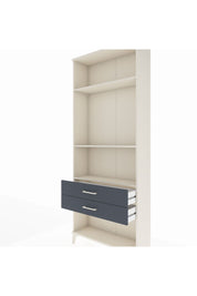 Arges Dolap 3 Raflı 2 Çekmeceli 88x30x221 Aytaşı-Antrasit