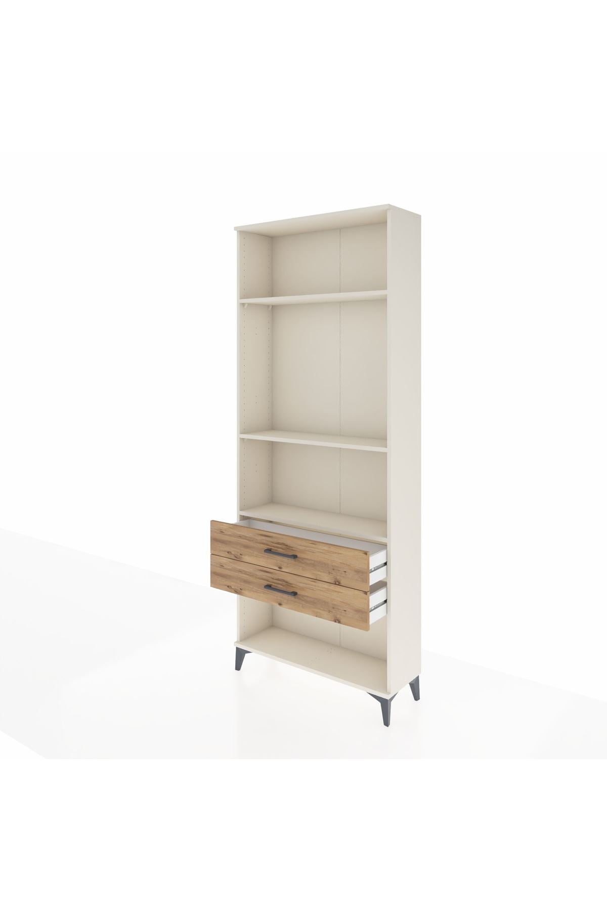 Arges Dolap 3 Raflı 2 Çekmeceli 88x30x221 Aytaşı-Çam