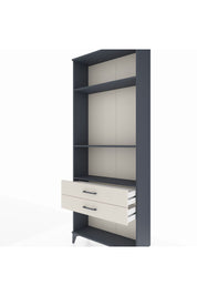 Arges Dolap 3 Raflı 2 Çekmeceli 88x30x221 Antrasit-Aytaşı