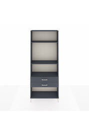 Arges Dolap 3 Raflı 2 Çekmeceli 88x30x221 Antrasit-Antrasit