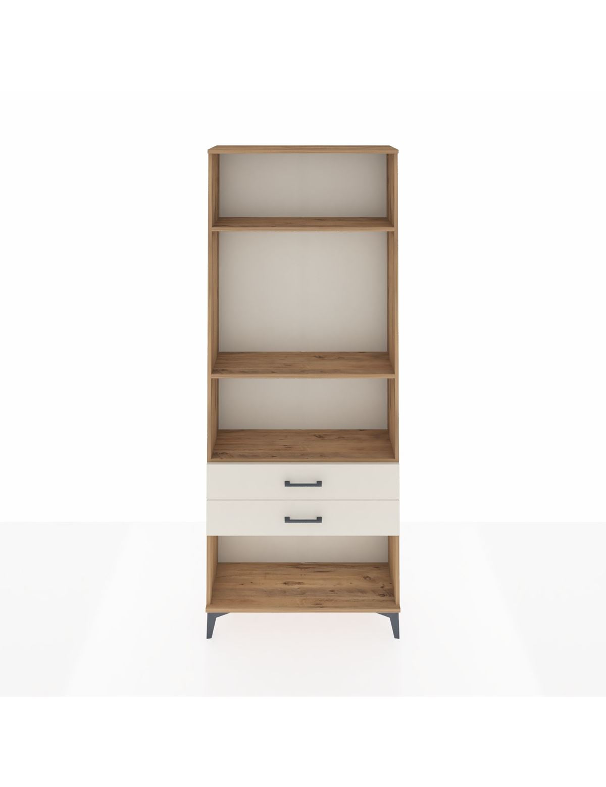 Arges Dolap 3 Raflı 2 Çekmeceli 88x30x221 Çam-Aytaşı