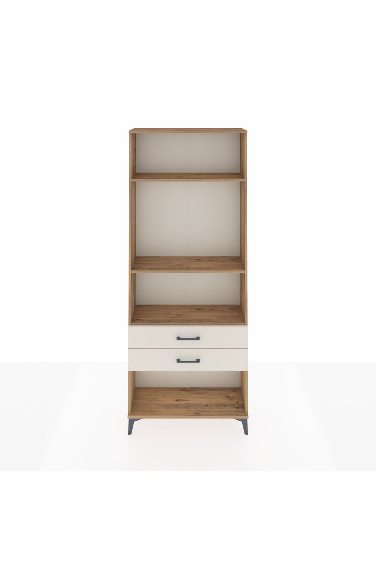 Arges Dolap 3 Raflı 2 Çekmeceli 88x30x221 Çam-Aytaşı